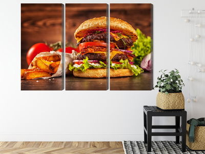 Ljuddämpande tavla - Homemade hamburger
