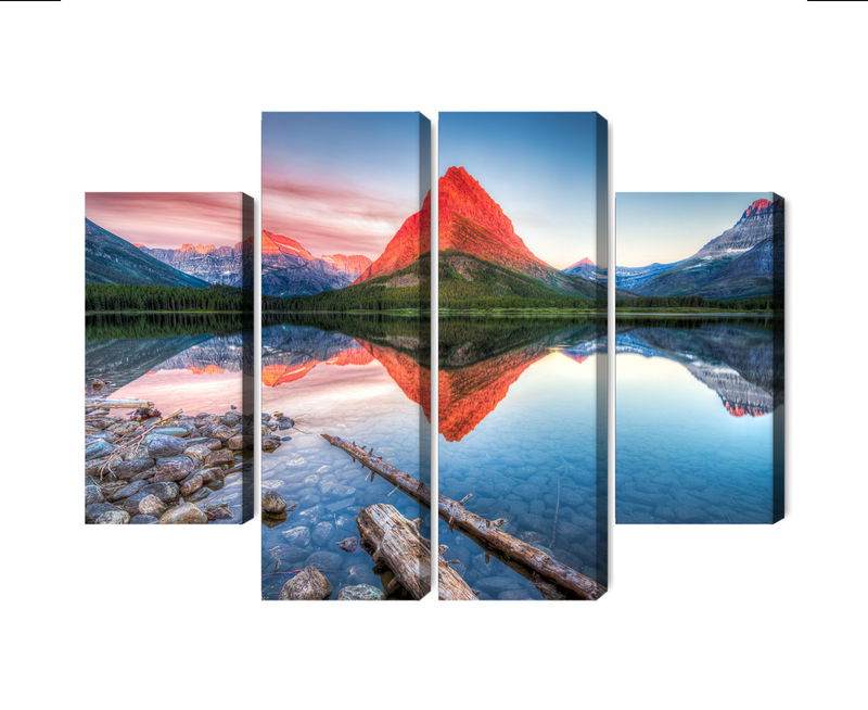 Ljuddämpande tavla - Swiftcurrent lake in the Usa