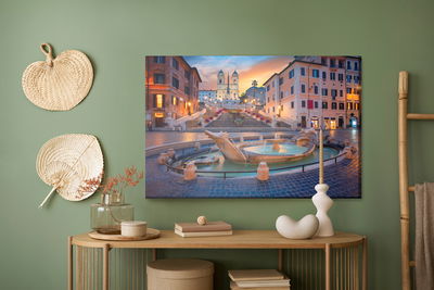 Ljuddämpande tavla - The spanish steps in Rome 3d