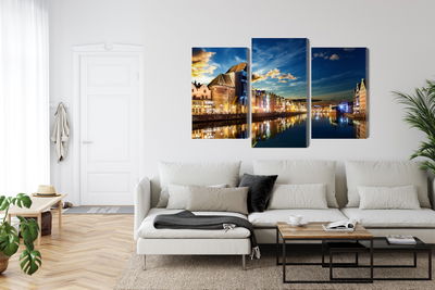 Ljuddämpande tavla - Gdansk wharf and the crane