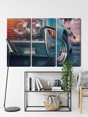 Ljuddämpande tavla - Retro style cars