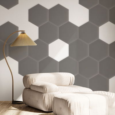 Sekskantet lydabsorber - fløjl