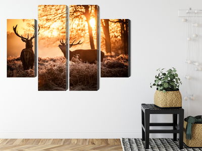 Ljuddämpande tavla - Two deer in the forest