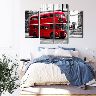 Ljuddämpande tavla - A double decker bus in London