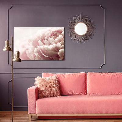 Ljuddämpande tavla - Peonies roses in pastel