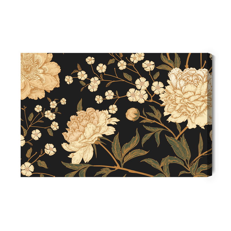 Ljuddämpande tavla - Peonies with stems