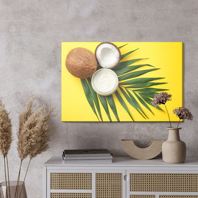 Ljuddämpande tavla - Leaf and coconut fruit