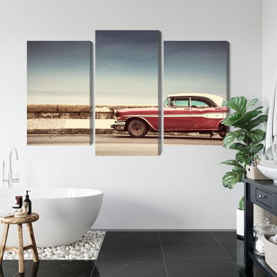 Ljuddämpande tavla - Old american retro car