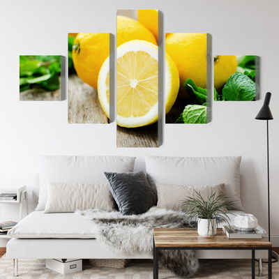 Ljuddämpande tavla - Lemon with mint