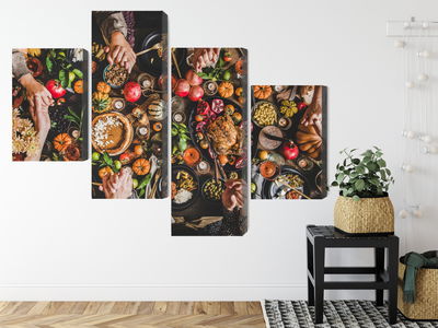 Ljuddämpande tavla - The table was set abundantly