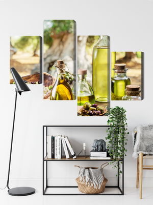 Ljuddämpande tavla - Oil bottles