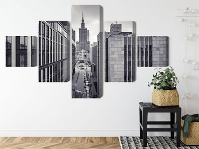 Ljuddämpande tavla - Black and white panorama