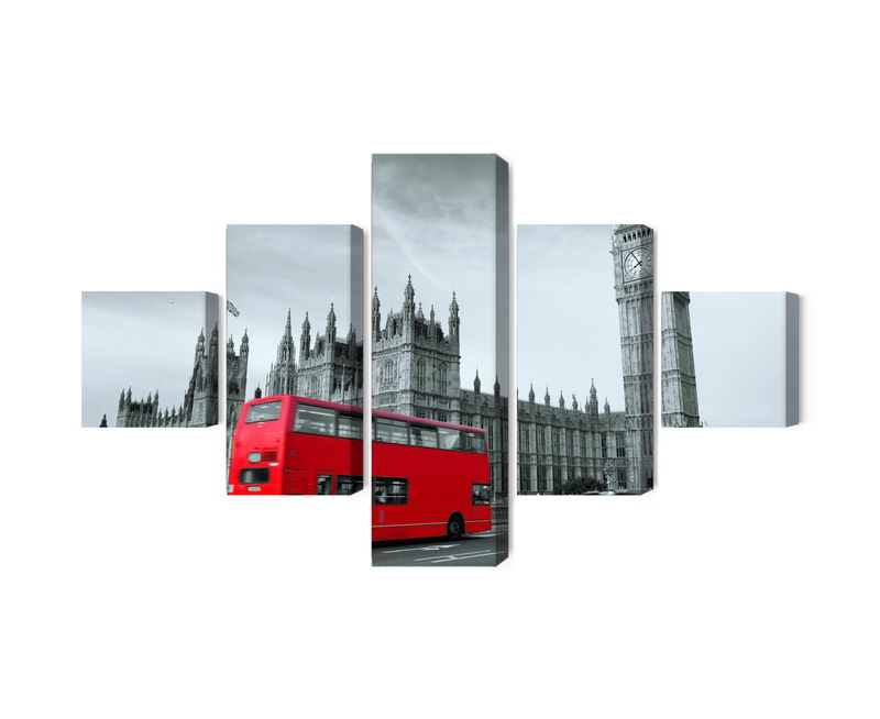 Ljuddämpande tavla - Red London bus