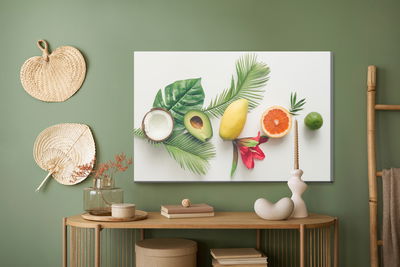 Ljuddämpande tavla - Colorful tropical fruit