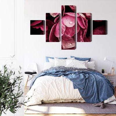 Ljuddämpande tavla - Peony flowers close up 3d