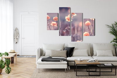 Ljuddämpande tavla - Spring 3d flowers