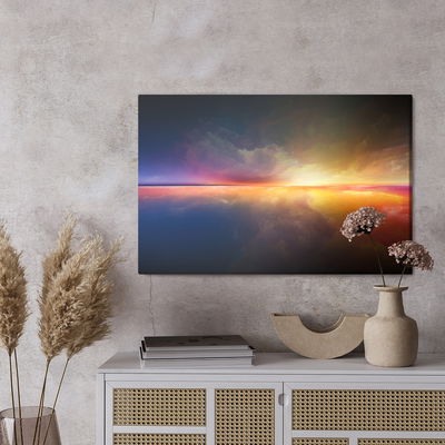 Ljuddämpande tavla - The abstract horizon