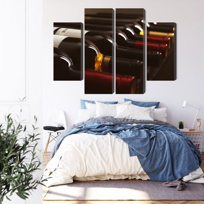 Ljuddämpande tavla - Delicious wine bottles