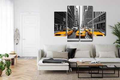 Ljuddämpande tavla - Yellow taxis in New York city