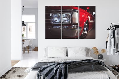 Ljuddämpande tavla - Headlight on an old car