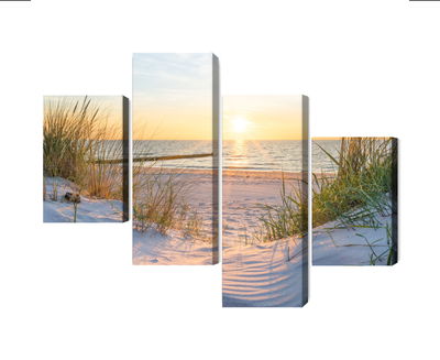 Ljuddämpande tavla - Sunset on the baltic sea 3d