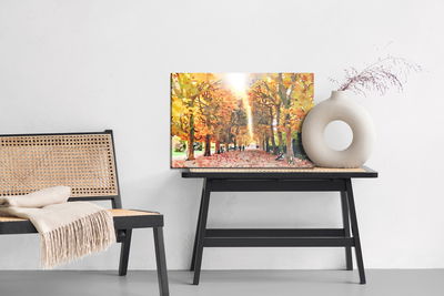 Ljuddämpande tavla - Autumn forest painted