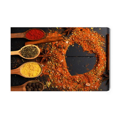 Ljuddämpande tavla - Heart of spices