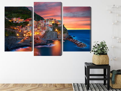 Ljuddämpande tavla - Manarola city in Italy