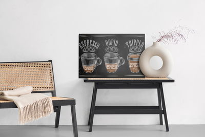 Ljuddämpande tavla - Vintage espresso coffee