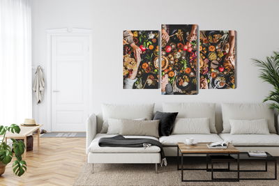 Ljuddämpande tavla - The table was set abundantly