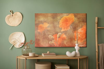 Ljuddämpande tavla - Poppies in vintage style