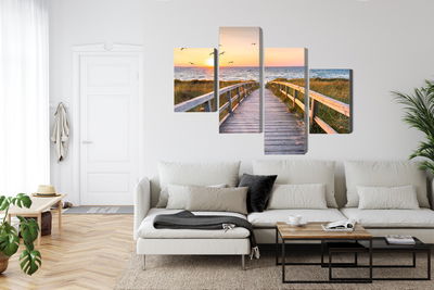 Ljuddämpande tavla - North sea pier 3d