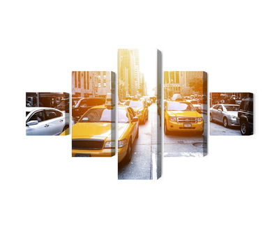 Ljuddämpande tavla - Taxi in the sunshine nyc