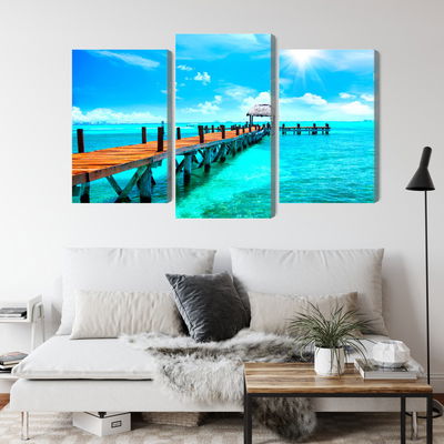 Ljuddämpande tavla - Sunny landscape