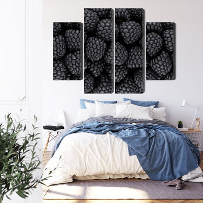 Ljuddämpande tavla - Blackberries on a macro scale