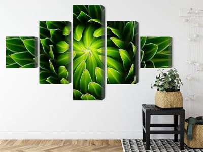 Ljuddämpande tavla - Green plant on a macro scale