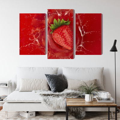 Ljuddämpande tavla - Juicy strawberry