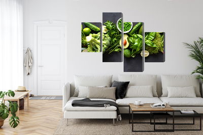 Ljuddämpande tavla - Green vegetables