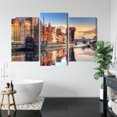 Ljuddämpande tavla - Gdansk motlawa at sunrise