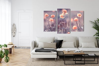 Ljuddämpande tavla - Spring 3d flowers