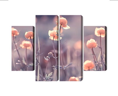 Ljuddämpande tavla - Spring 3d flowers