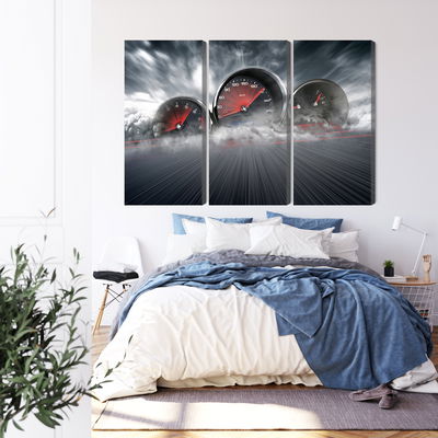 Ljuddämpande tavla - High speed car counters