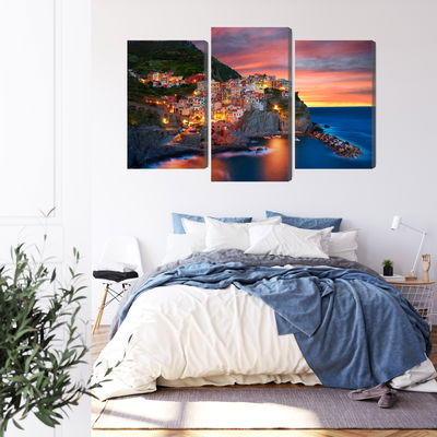 Ljuddämpande tavla - Manarola city in Italy