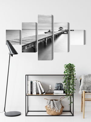 Ljuddämpande tavla - Wooden pier