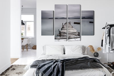 Ljuddämpande tavla - Misty lake