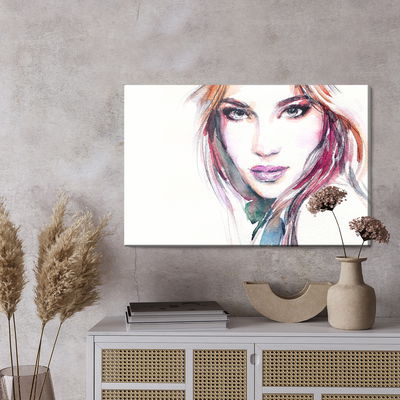 Ljuddämpande tavla - Watercolor portrait