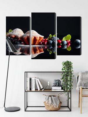 Ljuddämpande tavla - Muffins with fruits