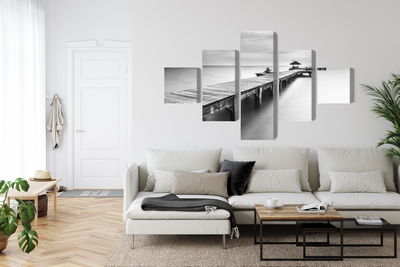 Ljuddämpande tavla - Wooden pier