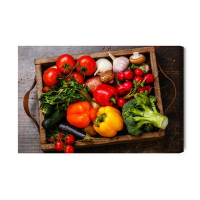 Ljuddämpande tavla - A box of vegetables