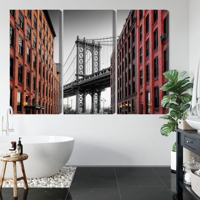 Ljuddämpande tavla - Manhattan bridge view